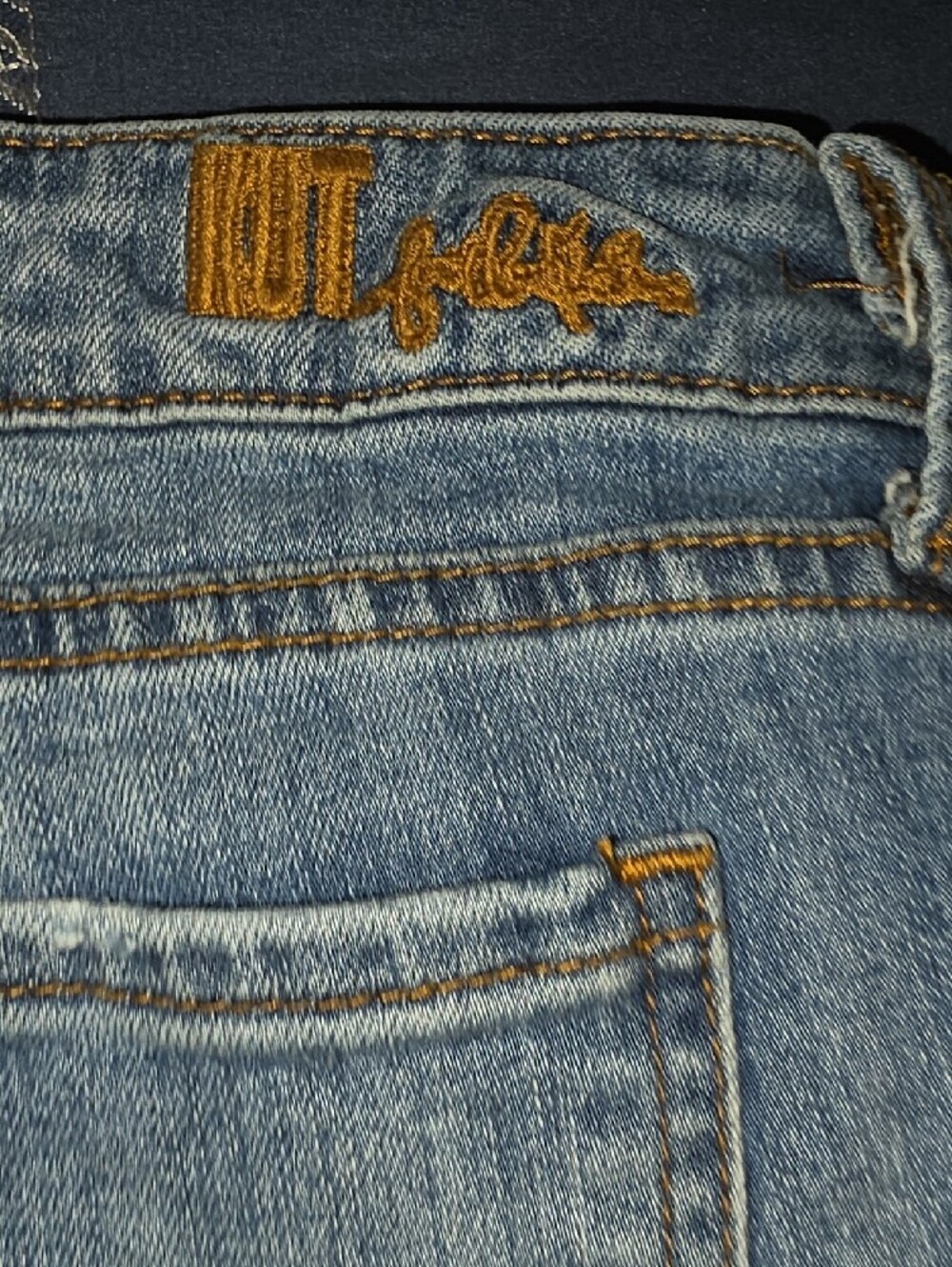 Kut from the Kloth Light Wash Distressed Boot Cut Jeans - Picture 8 of 8